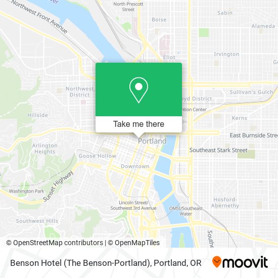 Benson Hotel (The Benson-Portland) map