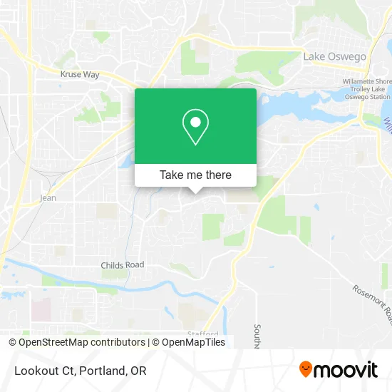 Lookout Ct map