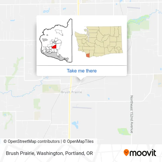 Brush Prairie, Washington map
