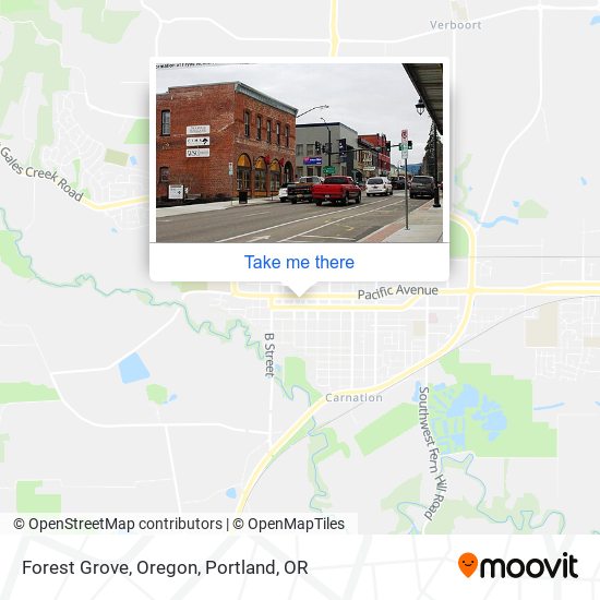 Forest Grove, Oregon map