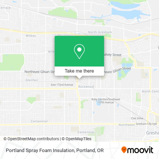 Portland Spray Foam Insulation map