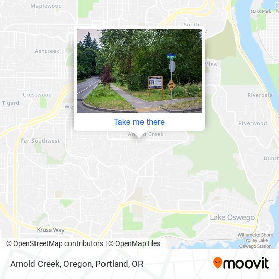 Mapa de Arnold Creek, Oregon