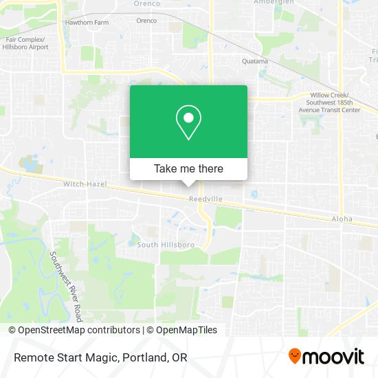 Mapa de Remote Start Magic