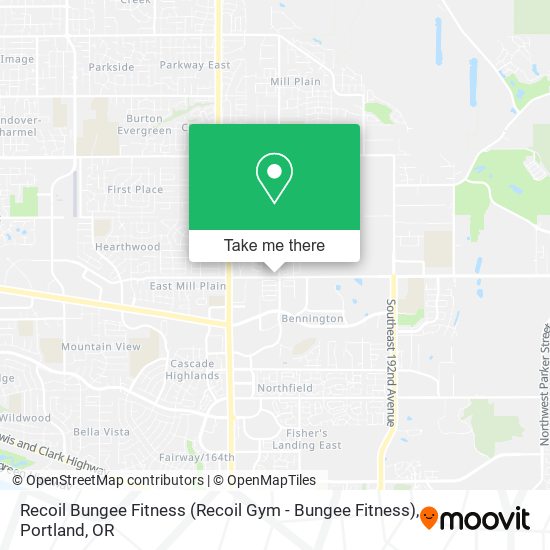 Recoil Bungee Fitness map