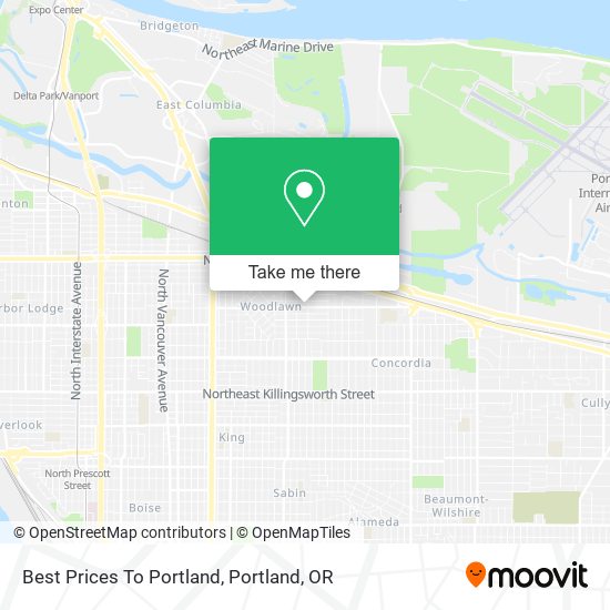 Best Prices To Portland map