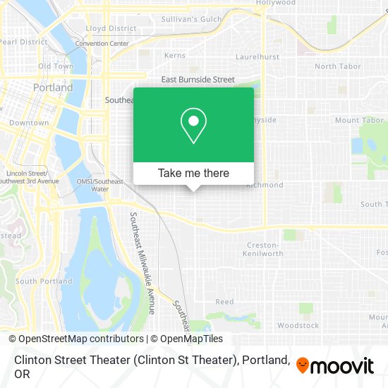 Mapa de Clinton Street Theater (Clinton St Theater)