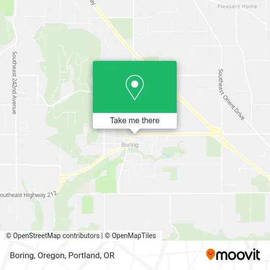 Boring, Oregon map