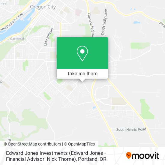 Mapa de Edward Jones Investments (Edward Jones - Financial Advisor: Nick Thorne)