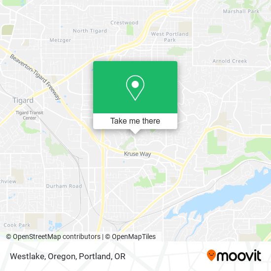 Westlake, Oregon map