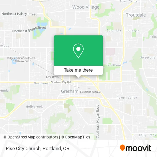 Rise City Church map