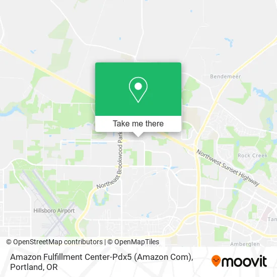 Amazon Fulfillment Center-Pdx5 (Amazon Com) map