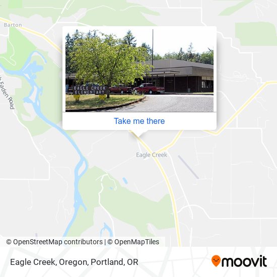 Mapa de Eagle Creek, Oregon