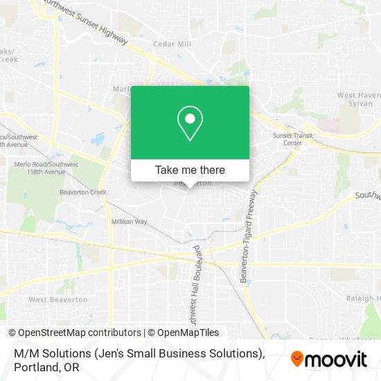 Mapa de M / M Solutions (Jen's Small Business Solutions)