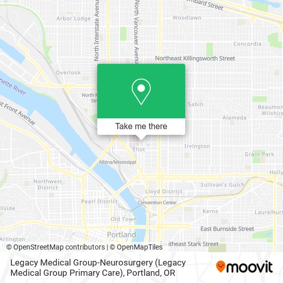 Legacy Medical Group-Neurosurgery (Legacy Medical Group Primary Care) map