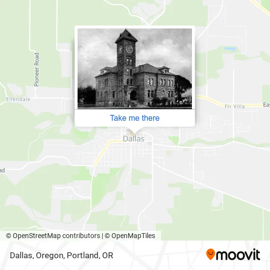 Dallas, Oregon map
