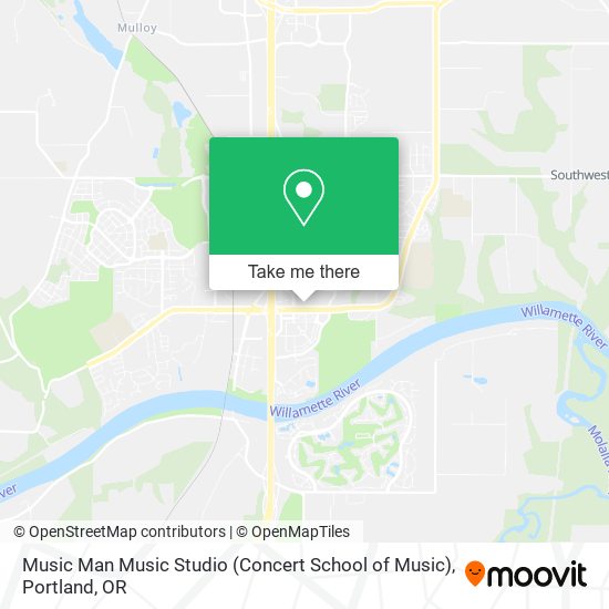 Mapa de Music Man Music Studio (Concert School of Music)