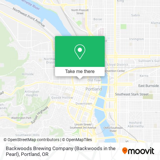 Mapa de Backwoods Brewing Company (Backwoods in the Pearl)