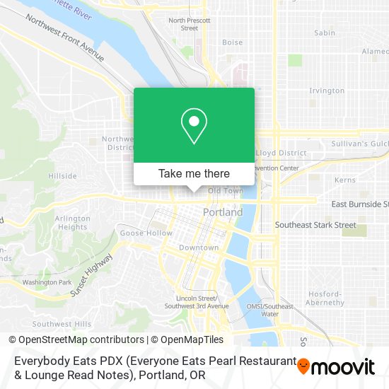 Everybody Eats PDX (Everyone Eats Pearl Restaurant & Lounge Read Notes) map