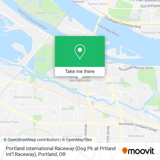 Mapa de Portland International Raceway (Dog Pk at Prtland Int’l Raceway)