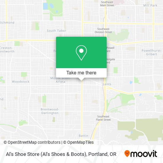 Al's Shoe Store (Al's Shoes & Boots) map