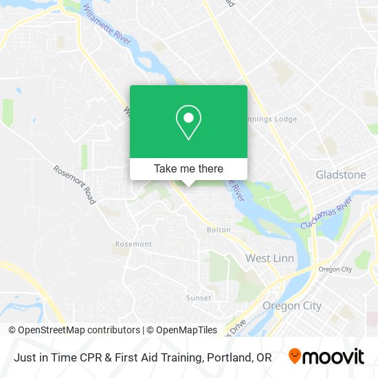 Just in Time CPR & First Aid Training map