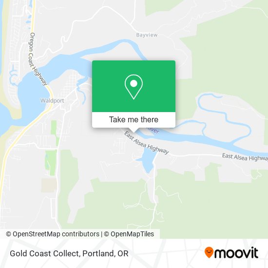 Gold Coast Collect map