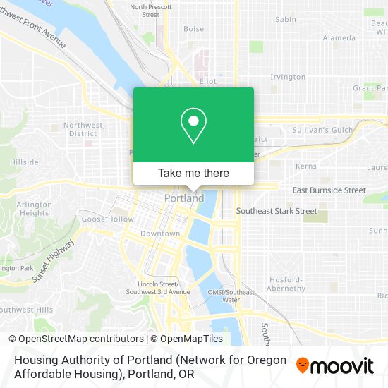Mapa de Housing Authority of Portland (Network for Oregon Affordable Housing)