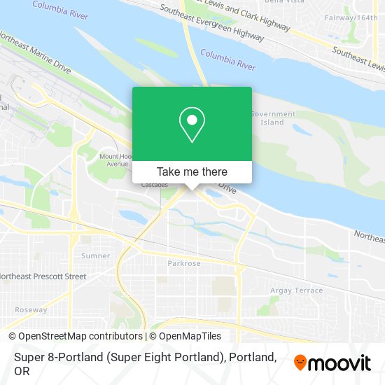 Mapa de Super 8-Portland (Super Eight Portland)