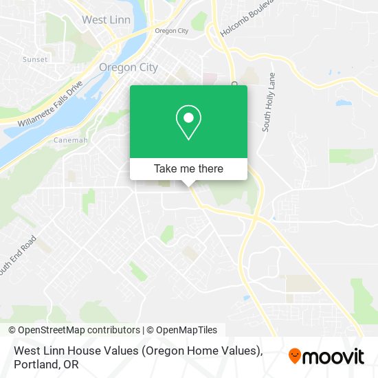 West Linn House Values (Oregon Home Values) map