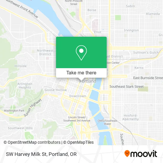Mapa de SW Harvey Milk St