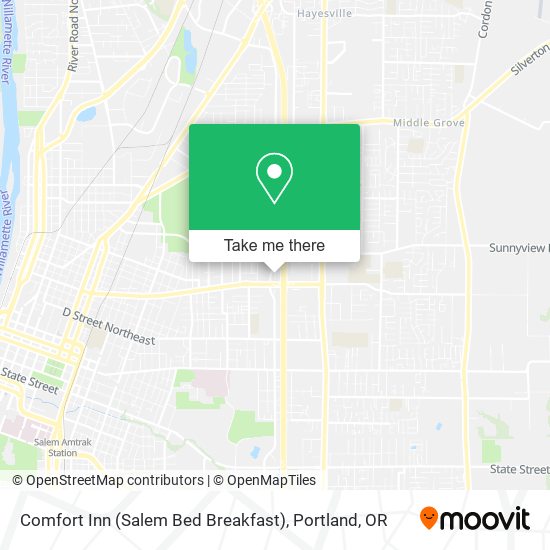 Comfort Inn (Salem Bed Breakfast) map