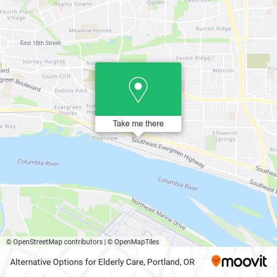 Alternative Options for Elderly Care map