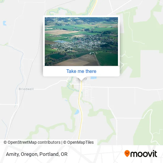 Amity, Oregon map