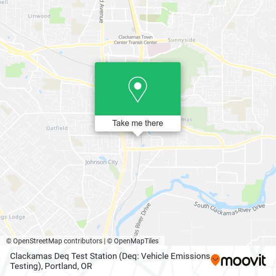 Clackamas Deq Test Station (Deq: Vehicle Emissions Testing) map