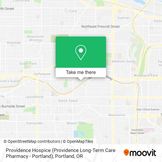 Mapa de Providence Hospice (Providence Long-Term Care Pharmacy - Portland)