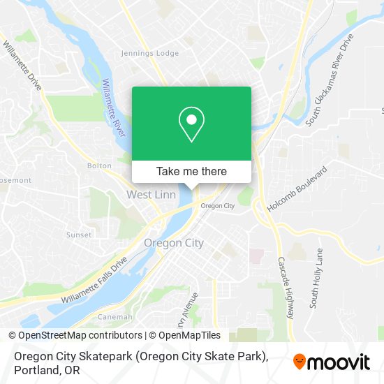 Mapa de Oregon City Skatepark (Oregon City Skate Park)