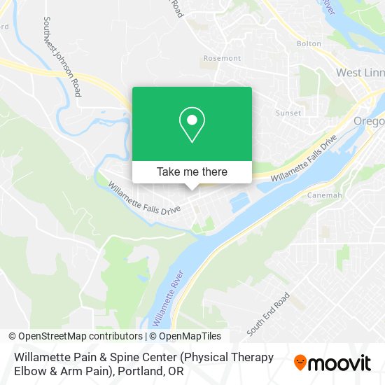 Mapa de Willamette Pain & Spine Center (Physical Therapy Elbow & Arm Pain)