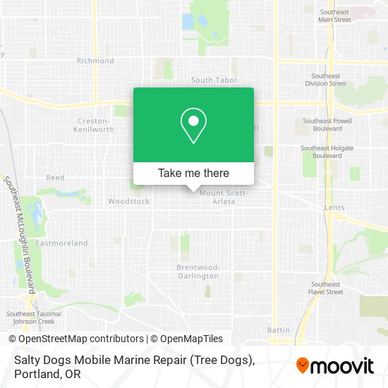 Salty Dogs Mobile Marine Repair (Tree Dogs) map