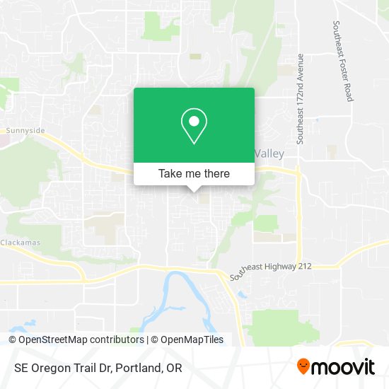 SE Oregon Trail Dr map