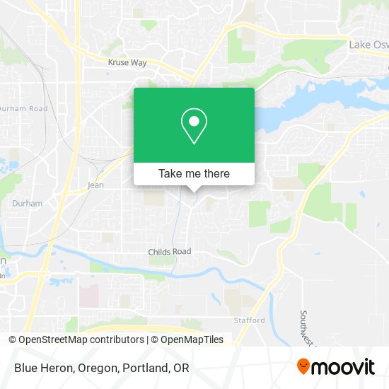 Blue Heron, Oregon map