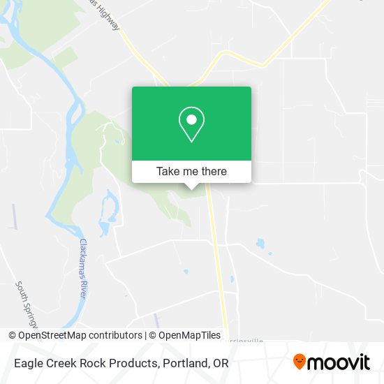 Eagle Creek Rock Products map