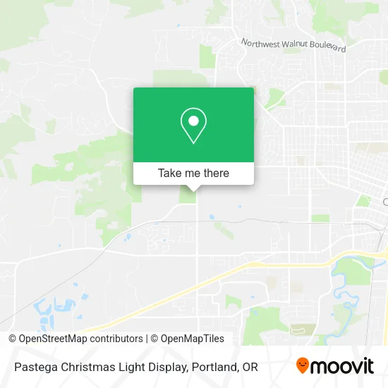 Pastega Christmas Light Display map