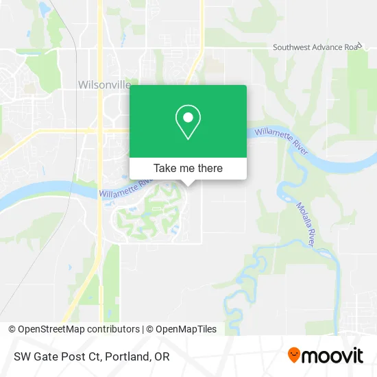 SW Gate Post Ct map