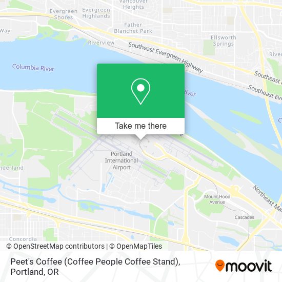 Peet's Coffee (Coffee People Coffee Stand) map