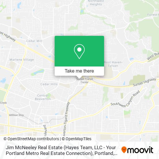 Jim McNeeley Real Estate (Hayes Team, LLC - Your Portland Metro Real Estate Connection) map