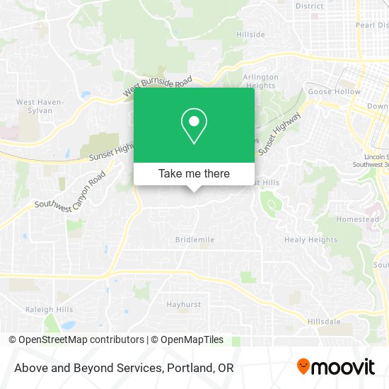 Mapa de Above and Beyond Services