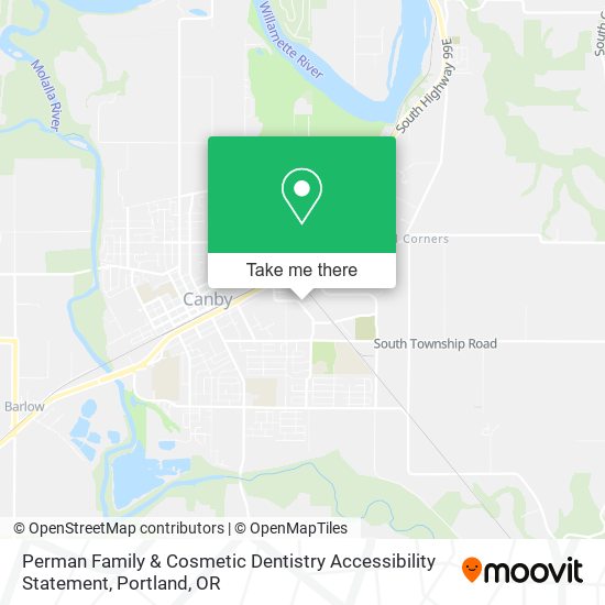 Perman Family & Cosmetic Dentistry Accessibility Statement map