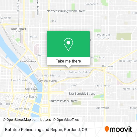 Bathtub Refinishing and Repair map