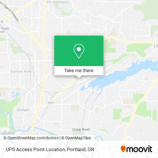 UPS Access Point Location map