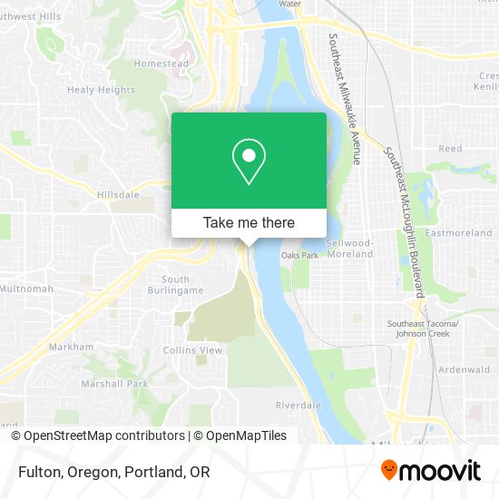 Fulton, Oregon map